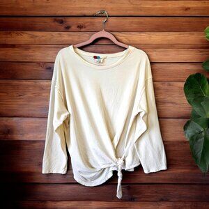 Free People Tie-Front Top